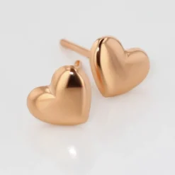 Histoire d'Or Boucles D'oreilles Puces Lison Or Rose Hot