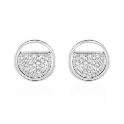 LAETIZIA Boucles D'oreilles Puces Clara Argent  Oxyde De Zirconium Hot
