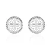 LAETIZIA Boucles D'oreilles Puces Celine Argent Blanc Outlet