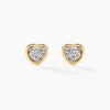 Histoire d'Or Boucles D'oreilles Puces Latanya Or Jaune Strass Hot