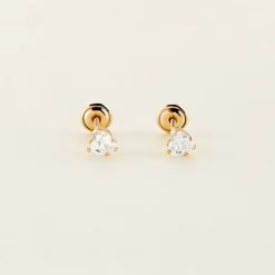 Histoire d'Or Boucles D'oreilles Puces Leidi Or Jaune Oxyde De Zirconium Online