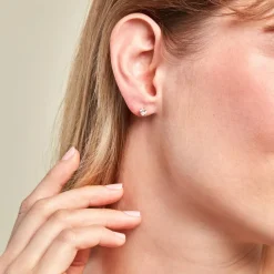 Histoire d'Or Boucles D'oreilles Puces Leidi Or Jaune Oxyde De Zirconium Online