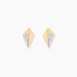 Histoire d'Or Boucles D'oreilles Puces Lizia Or Jaune Diamant Sale