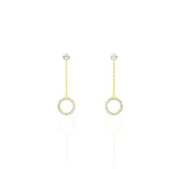 Histoire d'Or Boucles D'oreilles Puces Lim Or Jaune Sale