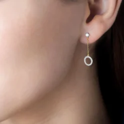 Histoire d'Or Boucles D'oreilles Puces Lim Or Jaune Sale