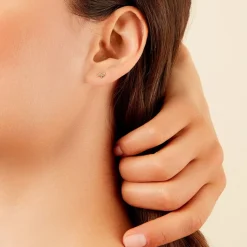 Histoire d'Or Boucles D'oreilles Puces Lassi Or Jaune