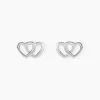 Histoire d'Or Boucles D'oreilles Puces Lehinaae Argent Blanc New