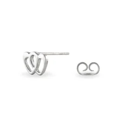 Histoire d'Or Boucles D'oreilles Puces Lehinaae Argent Blanc New