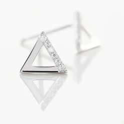 Histoire d'Or Boucles D'oreilles Puces Lorena De Zirconium argent blanc oxyde