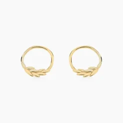 Histoire d'Or Boucles D'oreilles Puces Leafora Or Jaune Discount