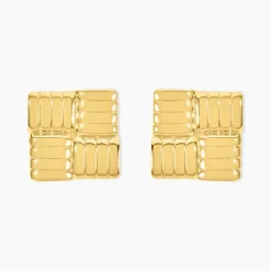 Histoire d'Or Boucles D'Oreilles Puces Lilly Acier Jaune Discount