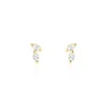 Histoire d'Or Boucles D'oreilles Puces Mix And Match Or Jaune Oxyde De Zirconium New