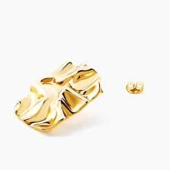 Histoire d'Or Boucles D'oreilles Puces Maelisa Acier Jaune Sans Pierre Hot