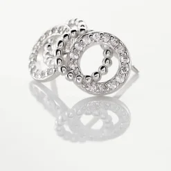 Histoire d'Or Boucles D'oreilles Puces Magou Argent Blanc Oxyde De Zirconium Sale