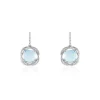 Histoire d'Or Boucles D'oreilles Puces Marie-jacqueline Or Blanc Topaze Et Diamant Online