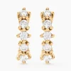 Histoire d'Or Boucles D'oreilles Puces Matleena Or Jaune Diamant Synthétique Clearance