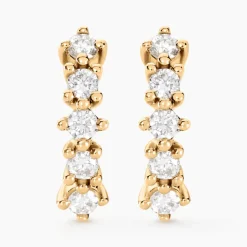 Histoire d'Or Boucles D'oreilles Puces Matleena Or Jaune Diamant Synthétique Clearance