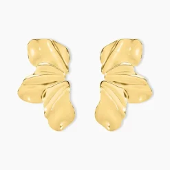 Histoire d'Or Boucles D'oreilles Puces Myria Acier Jaune