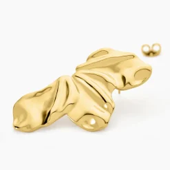 Histoire d'Or Boucles D'oreilles Puces Myria Acier Jaune