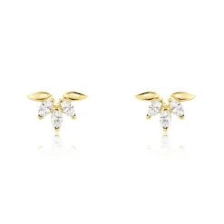 Histoire d'Or Boucles D'oreilles Puces Maralyn Or Jaune Oxyde De Zirconium Discount
