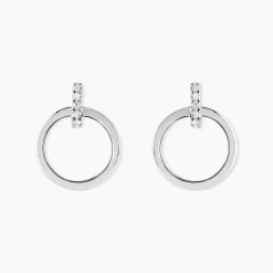 Histoire d'Or Boucles D'oreilles Puces Melissande Or Blanc Diamant Online