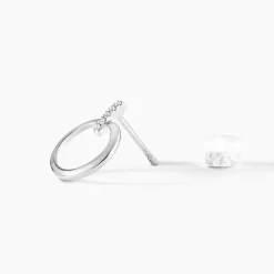 Histoire d'Or Boucles D'oreilles Puces Melissande Or Blanc Diamant Online