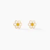 Histoire d'Or Boucles D'oreilles Puces Marigold Or Jaune New