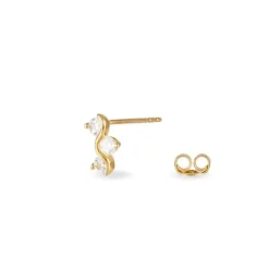 Histoire d'Or Boucles D'oreilles Puces Mureille Or Jaune Oxyde De Zirconium Clearance