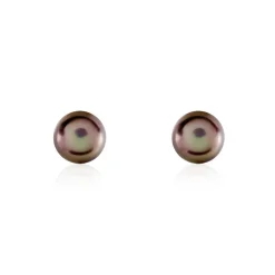 Histoire d'Or Boucles D'oreilles Puces Micaelle Teintees Or Jaune Perle De Culture Hot