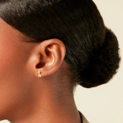 Histoire d'Or Boucles D'Oreilles Puces Mostafa Or Jaune Clearance