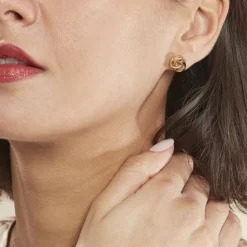 Histoire d'Or Boucles D'oreilles Puces Marcelina Plaqué Or Jaune