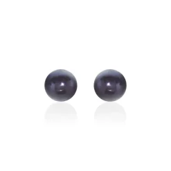 Histoire d'Or Boucles D'oreilles Puces Micaelle Teintees Or Jaune Perle De Culture