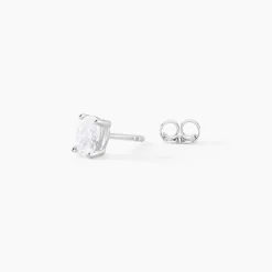 Histoire d'Or Boucles D'oreilles Puces Mathilda Argent Blanc Oxyde De Zirconium Sale