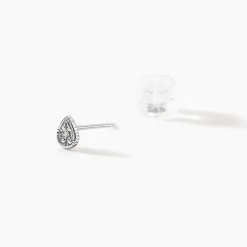 Histoire d'Or Boucles D'oreilles Puces Mon 1er Diamant or blanc diamant Online