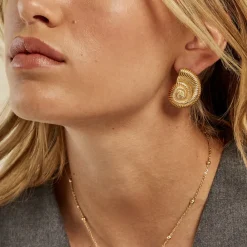 Histoire d'Or Boucles D'oreilles Puces Mermaid Acier Jaune Online