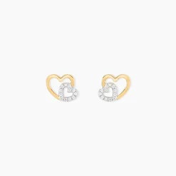 Histoire d'Or Boucles D'oreilles Puces Marineta Or Jaune Oxyde De Zirconium Discount