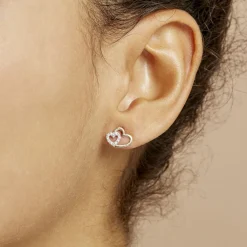 Histoire d'Or Boucles D'oreilles Puces Marineta Or Jaune Oxyde De Zirconium Discount