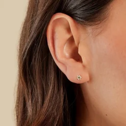 Histoire d'Or Boucles D'oreilles Puces Margaid Or Jaune Oxyde De Zirconium Clearance