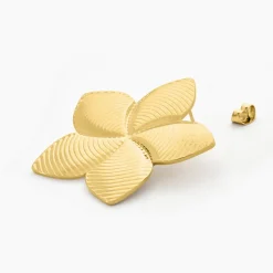 Histoire d'Or Boucles D'oreilles Puces Maora Acier Jaune Hot