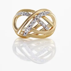 Histoire d'Or Boucles D'oreilles Puces Marilynn Or Bicolore Diamant Blanc Online