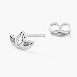 Histoire d'Or Boucles D'oreilles Puces Malva Argent Blanc Oxyde De Zirconium Outlet