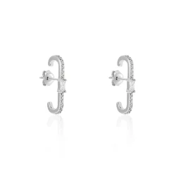 Histoire d'Or Boucles D'oreilles Puces Mabella Argent Blanc Oxyde De Zirconium Outlet