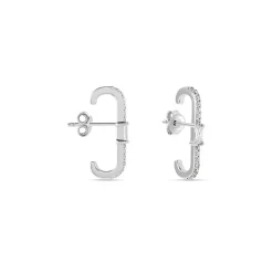 Histoire d'Or Boucles D'oreilles Puces Mabella Argent Blanc Oxyde De Zirconium Outlet
