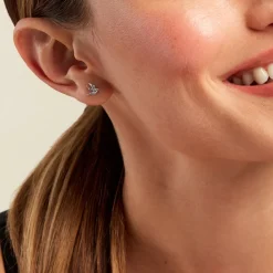 Histoire d'Or Boucles D'oreilles Puces Marilla Argent Blanc Oxyde De Zirconium