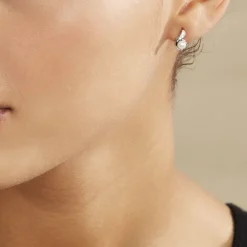 Histoire d'Or Boucles D'oreilles Puces Mellie Argent Blanc Perle De Culture Hot