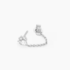 Histoire d'Or Boucles D'oreilles Puces Nimah Argent Blanc Oxyde De Zirconium Online