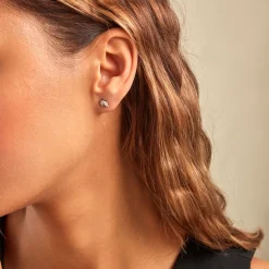 Histoire d'Or Boucles D'oreilles Puces Navette De Zirconium argent blanc oxyde Discount