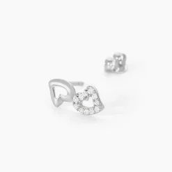 Histoire d'Or Boucles D'oreilles Puces Nonna Argent Blanc Oxyde De Zirconium Outlet