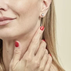 Histoire d'Or Boucles D'oreilles Puces Nilay Plaqué Or Jaune Oxyde De Zirconium Sale