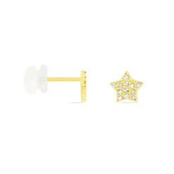 Histoire d'Or Boucles D'oreilles Puces Or Jaune Fragaria Oxydes Discount